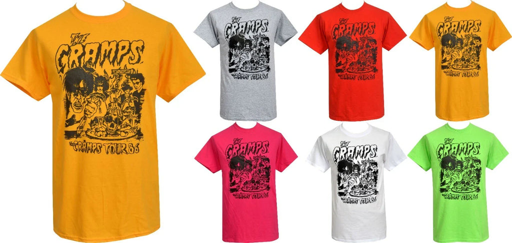 The Cramps Mens PSYCHOBILLY T-Shirt 86 Tour Garage Lux Interior Poison Ivy Unisex T-shirt, Sweatshirt, Hoodie, Long Sleeve Tee - T-Shirt, Sweatshirt, Hoodie