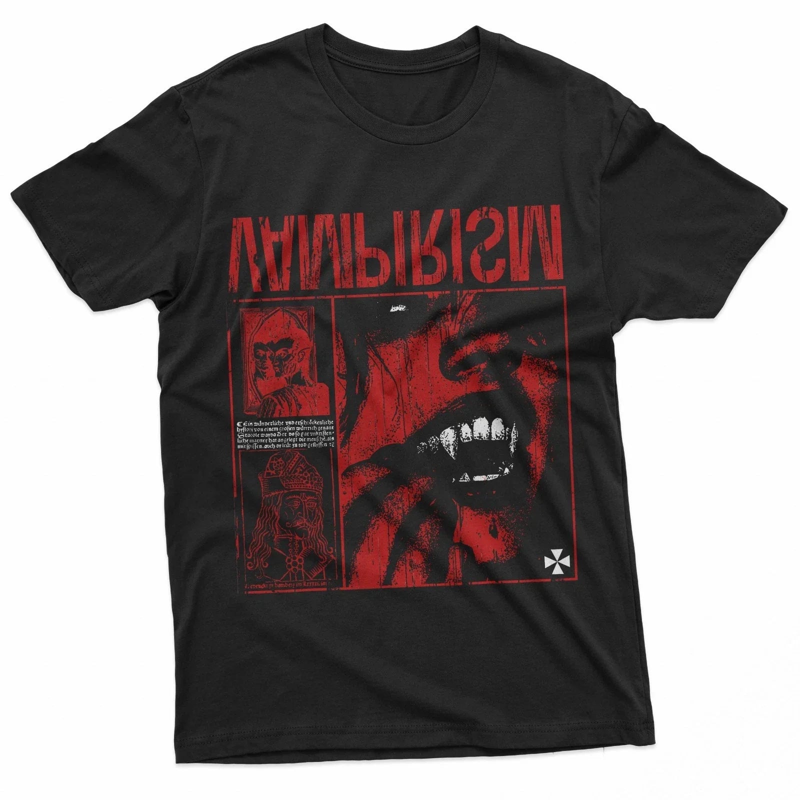 Dark Gothic Black And Red Vampire Emo Y2K Grunge Streetwear T-Shirt Unisex T-shirt, Sweatshirt, Hoodie, Long Sleeve Tee - T-Shirt, Sweatshirt, Hoodie