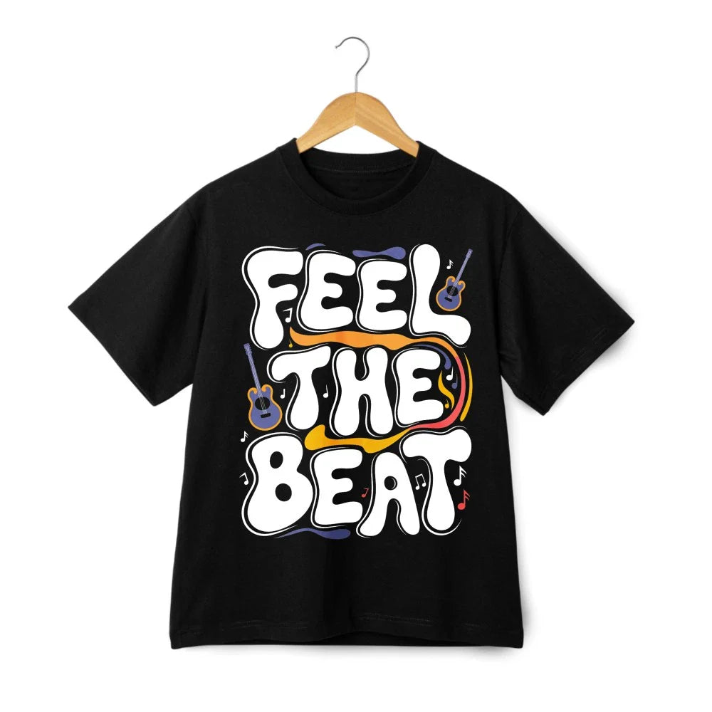 Unisex Black T-Shirt with Music Note Graphic for American Music Lovers Unisex T-shirt, Sweatshirt, Hoodie, Long Sleeve Tee - T-Shirt, Sweatshirt, Hoodie