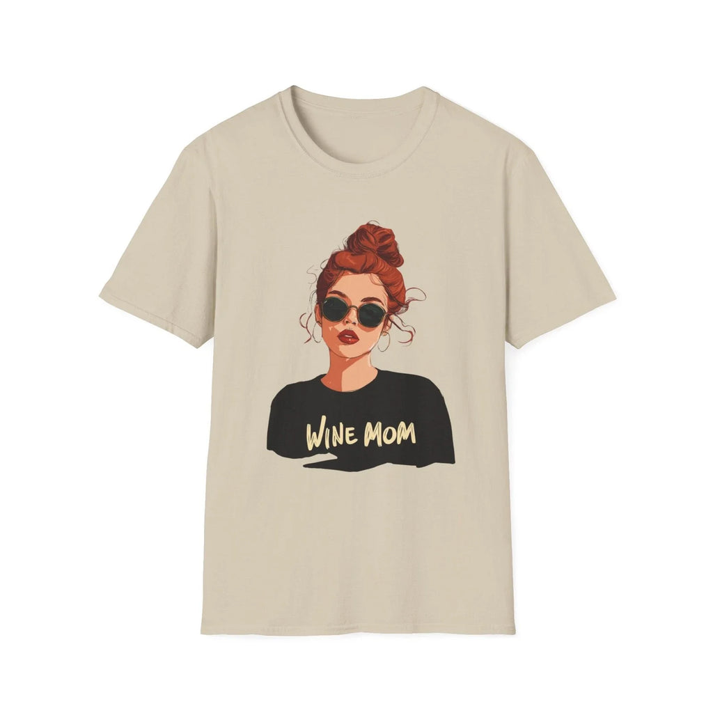 Wine Mom T-Shirt Funny Gift for Moms Who Love Wine | Casual Graphic Tee Unisex T-shirt, Sweatshirt, Hoodie, Long Sleeve Tee - T-Shirt, Sweatshirt, Hoodie