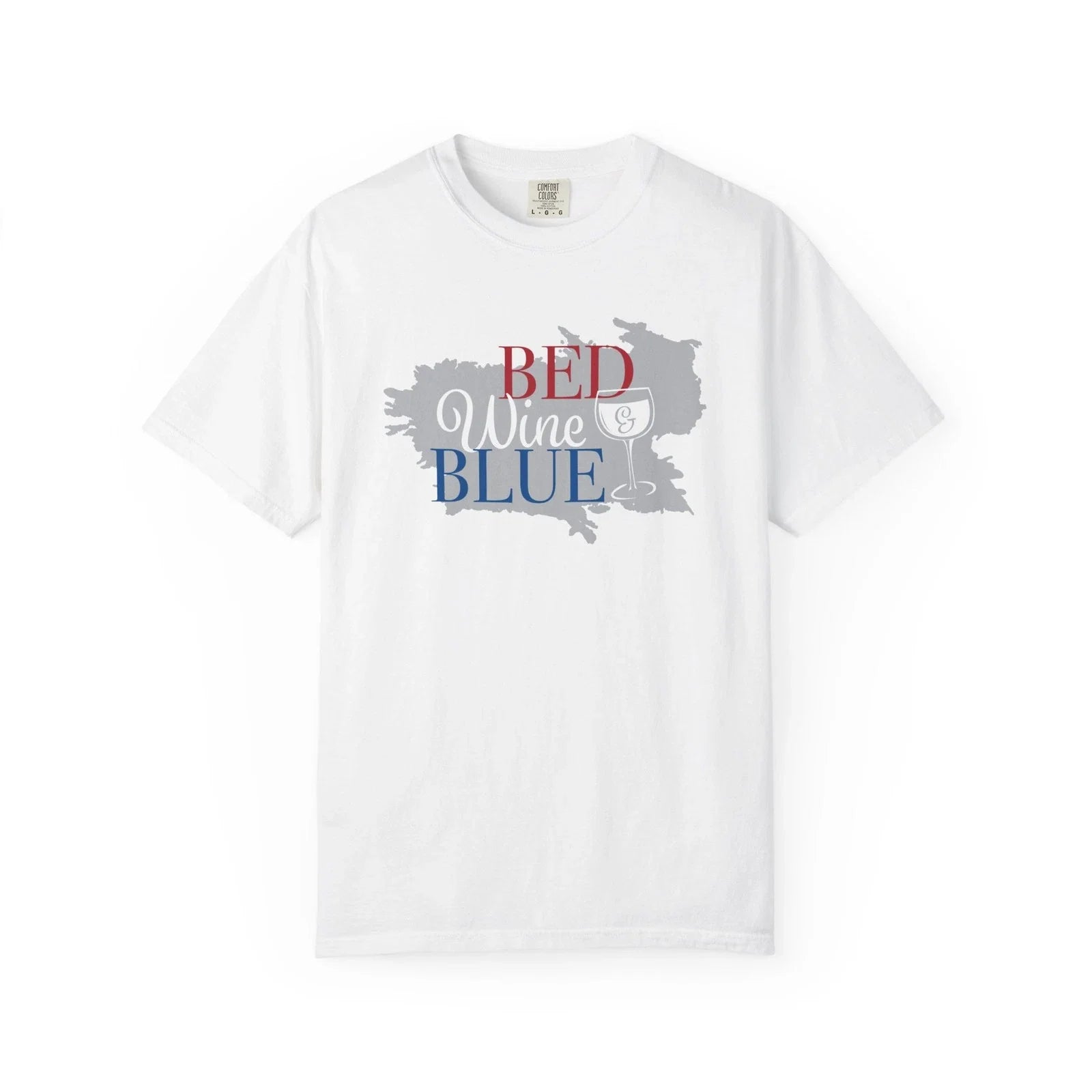 Bed Wine Blue design T-Shirt | Distressed , Casual, 100% Cotton Unisex T-shirt, Sweatshirt, Hoodie, Long Sleeve Tee - T-Shirt, Sweatshirt, Hoodie