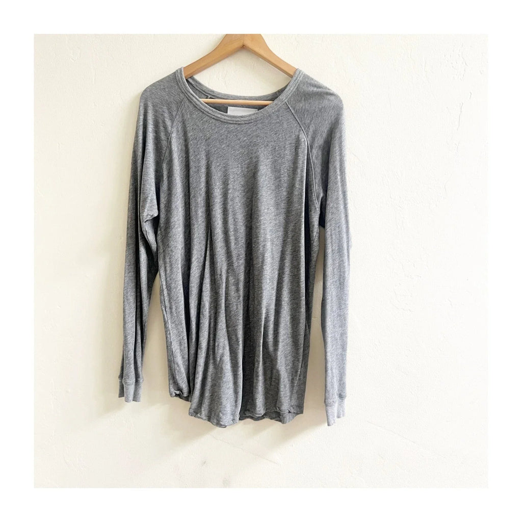 M/F People Tee Shirt Unisex Medium Gray Marled Long Sleeve Crew Neck Minimalist Unisex T-shirt, Sweatshirt, Hoodie, Long Sleeve Tee - T-Shirt, Sweatshirt, Hoodie