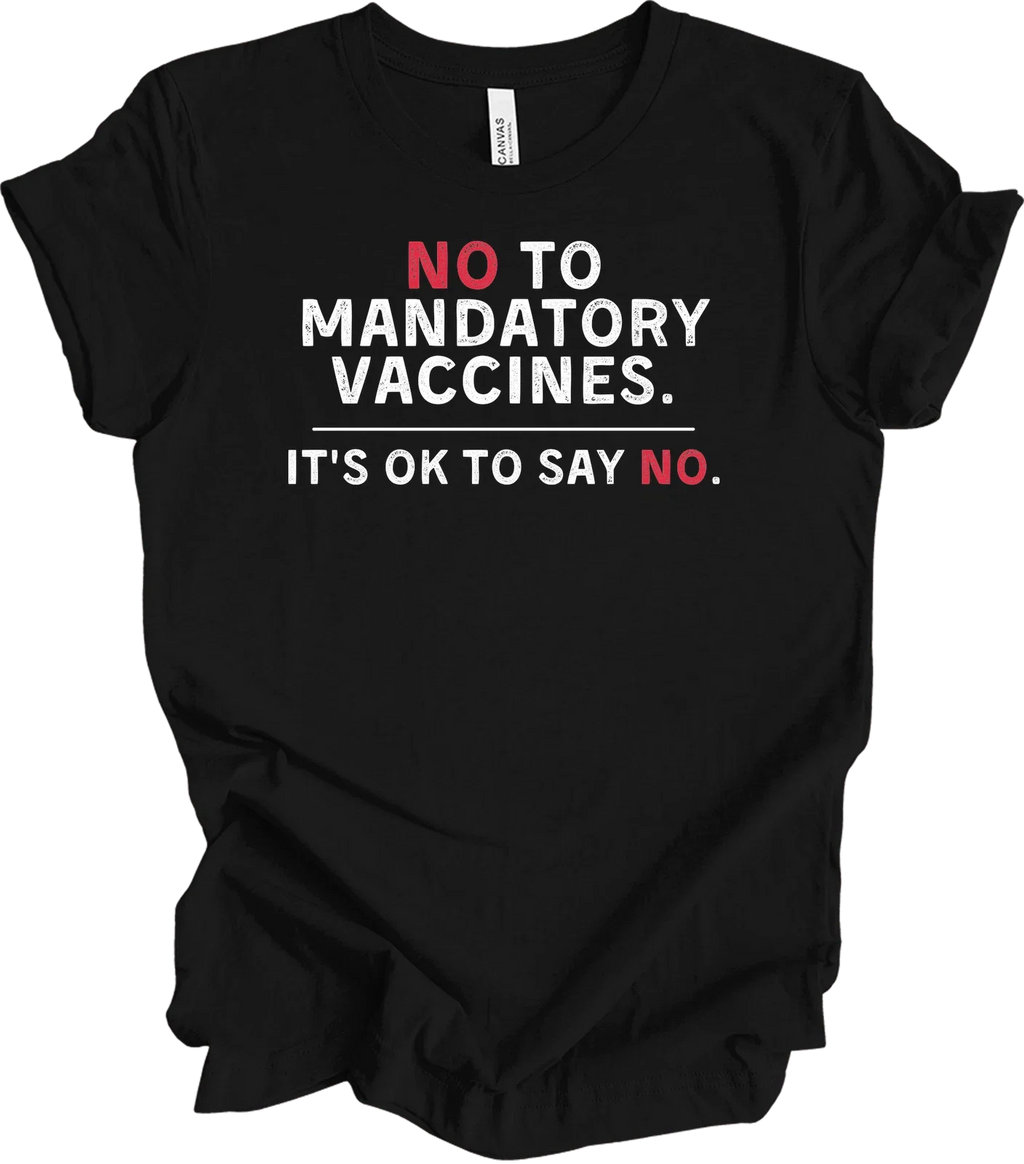 Anti Mandatory Vaccine No Vaccines Against Vaccination No No Minimalist Tee Unisex T-shirt, Sweatshirt, Hoodie, Long Sleeve Tee - T-Shirt, Sweatshirt, Hoodie