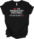 Anti Mandatory Vaccine No Vaccines Against Vaccination No No Minimalist Tee Unisex T-shirt, Sweatshirt, Hoodie, Long Sleeve Tee - T-Shirt, Sweatshirt, Hoodie