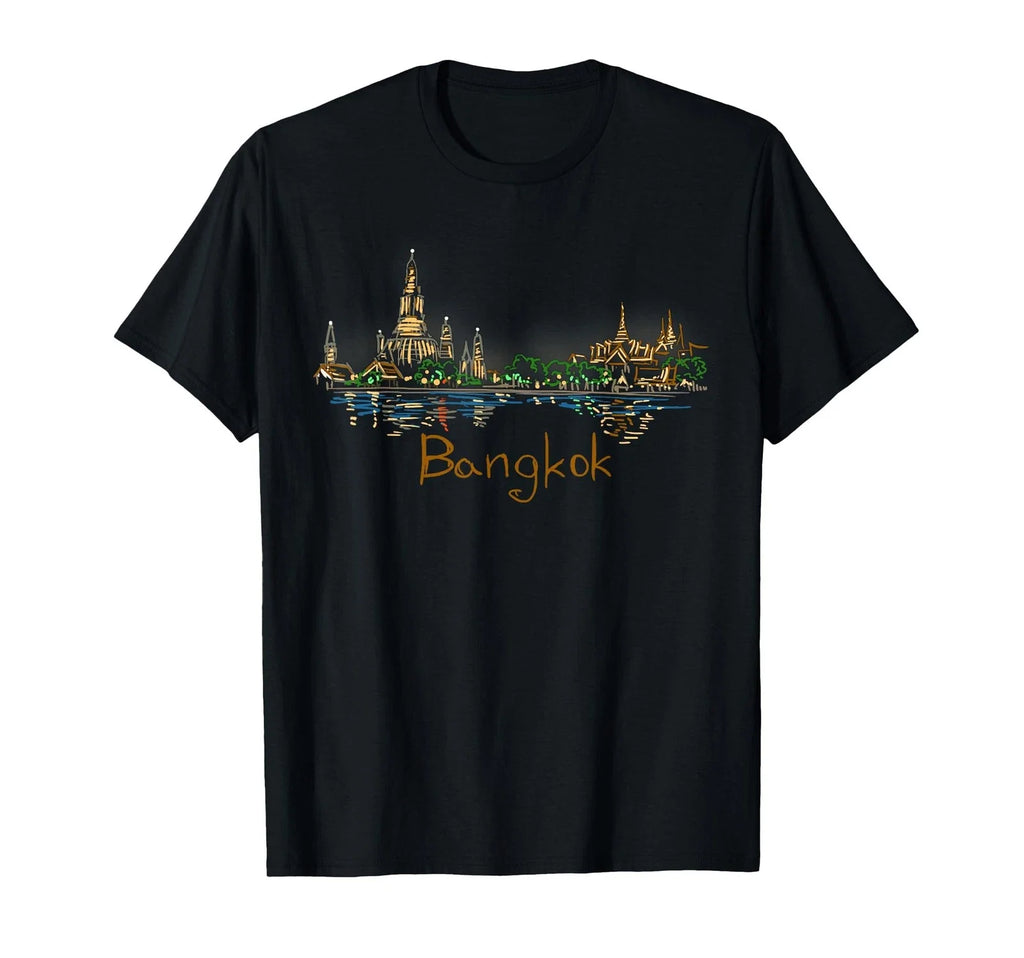 Bangkok City Thailand Souvenir Gift for Men T-Shirt Unisex T-shirt, Sweatshirt, Hoodie, Long Sleeve Tee - T-Shirt, Sweatshirt, Hoodie