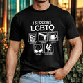 I Support LGBTQ Funny T-Shirt Dark Humour Offensive Statement Party Gift Tee Top Unisex T-shirt, Sweatshirt, Hoodie, Long Sleeve Tee - T-Shirt, Sweatshirt, Hoodie