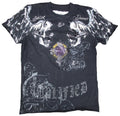 Cool Amplified Saint & Sinner Holy Skull Rhinestone Skirt Star Designer Black Unisex T-shirt, Sweatshirt, Hoodie, Long Sleeve Tee - T-Shirt, Sweatshirt, Hoodie