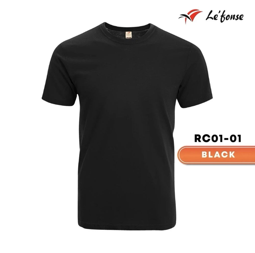 Unisex Cotton Round Neck Plain Short Sleeve T-shirt Women Men 160gsm - Black Unisex T-shirt, Sweatshirt, Hoodie, Long Sleeve Tee - T-Shirt, Sweatshirt, Hoodie