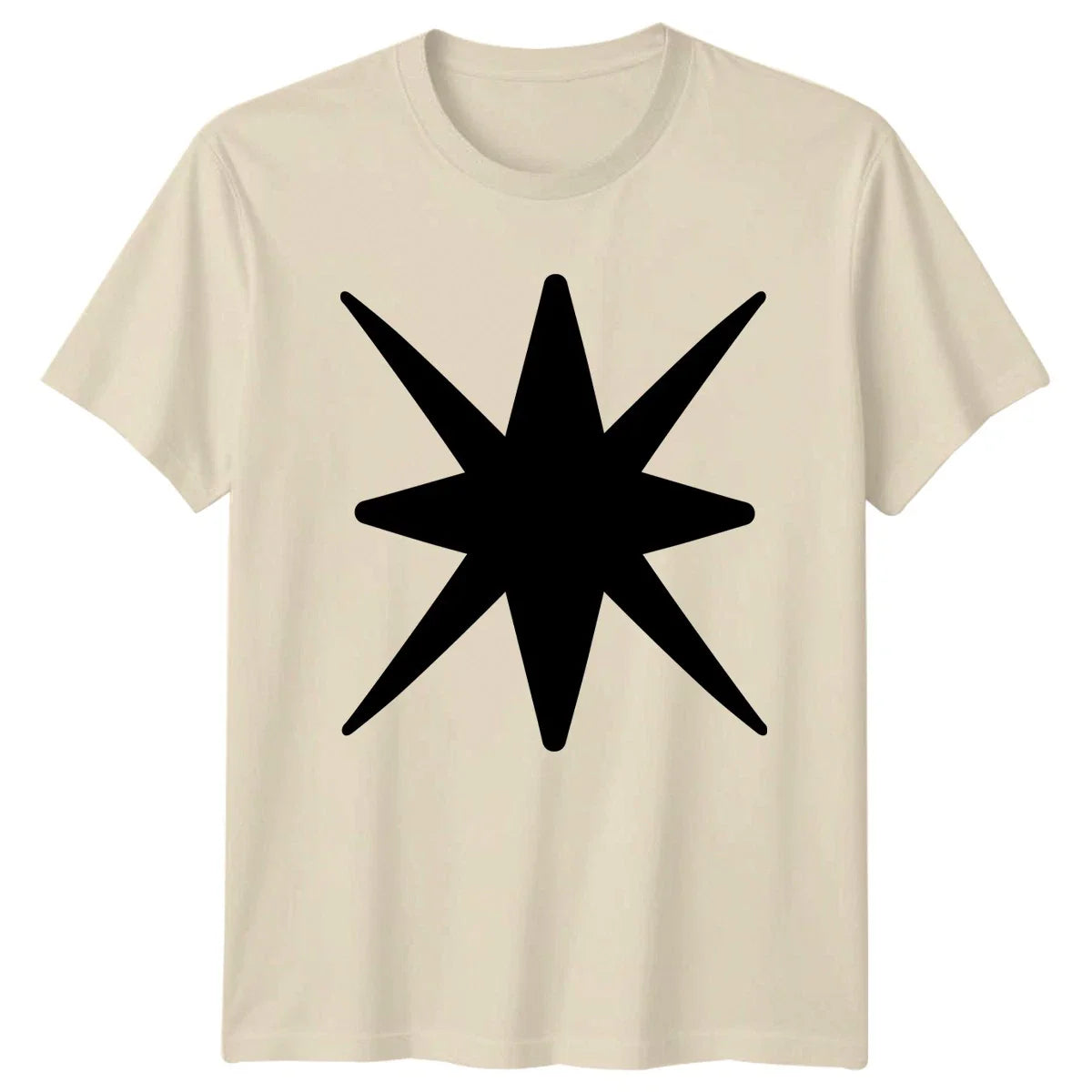 Eight Point Star Minimalist Design T-Shirt Geometric Star Symbolism Birthday Unisex T-shirt, Sweatshirt, Hoodie, Long Sleeve Tee - T-Shirt, Sweatshirt, Hoodie