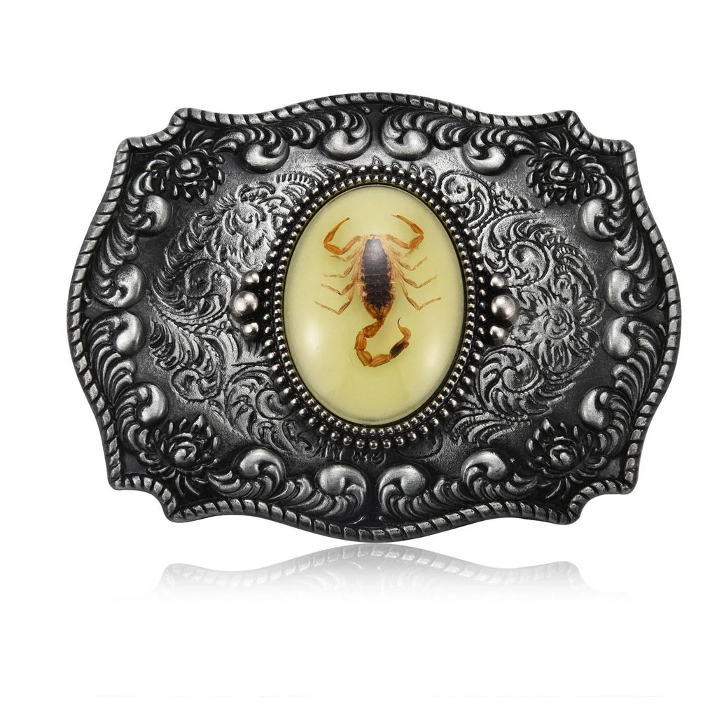 Western Belt Buckle for Men - Native American Cool Novelty 3D Scorpion Animal... Unisex T-shirt, Sweatshirt, Hoodie, Long Sleeve Tee - T-Shirt, Sweatshirt, Hoodie