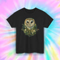 Barn Owl Shirt Nature Forest Bird Art Floral Graphic Tee S-5XL Unisex T-shirt, Sweatshirt, Hoodie, Long Sleeve Tee - T-Shirt, Sweatshirt, Hoodie