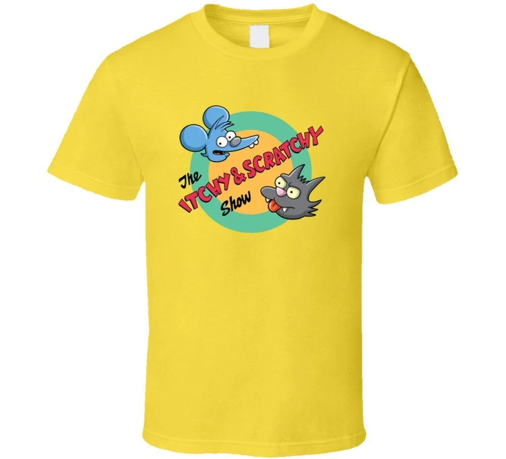 Itchy And Scratchy Show Simpsons Fan T Shirt Unisex T-shirt, Sweatshirt, Hoodie, Long Sleeve Tee - T-Shirt, Sweatshirt, Hoodie