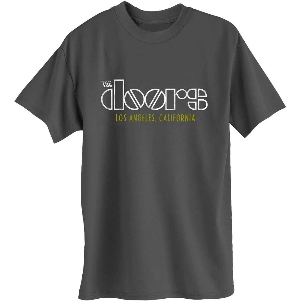 The Doors LA California Official Merchandise T-Shirt Gray New Unisex T-shirt, Sweatshirt, Hoodie, Long Sleeve Tee - T-Shirt, Sweatshirt, Hoodie