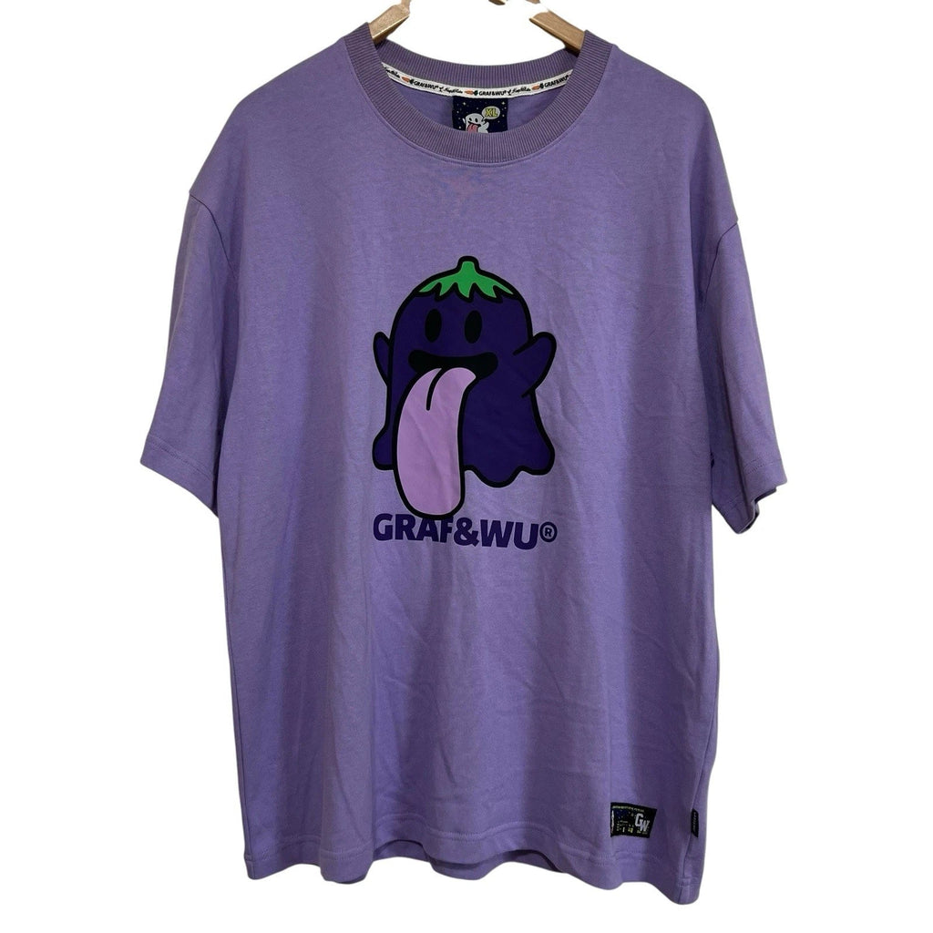 New GRAF&WU BooGhost Cute Ghost 2.0 Purple Graphic T-Shirt XL Unisex T-shirt, Sweatshirt, Hoodie, Long Sleeve Tee - T-Shirt, Sweatshirt, Hoodie