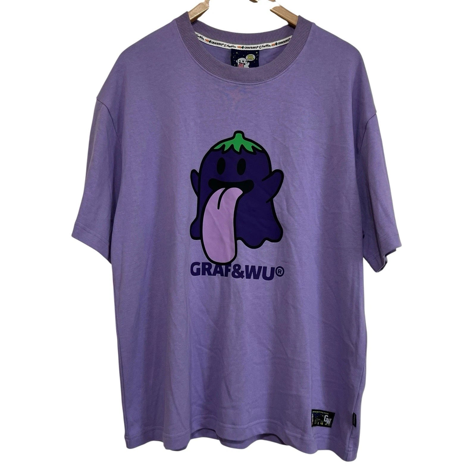 New GRAF&WU BooGhost Cute Ghost 2.0 Purple Graphic T-Shirt XL Unisex T-shirt, Sweatshirt, Hoodie, Long Sleeve Tee - T-Shirt, Sweatshirt, Hoodie