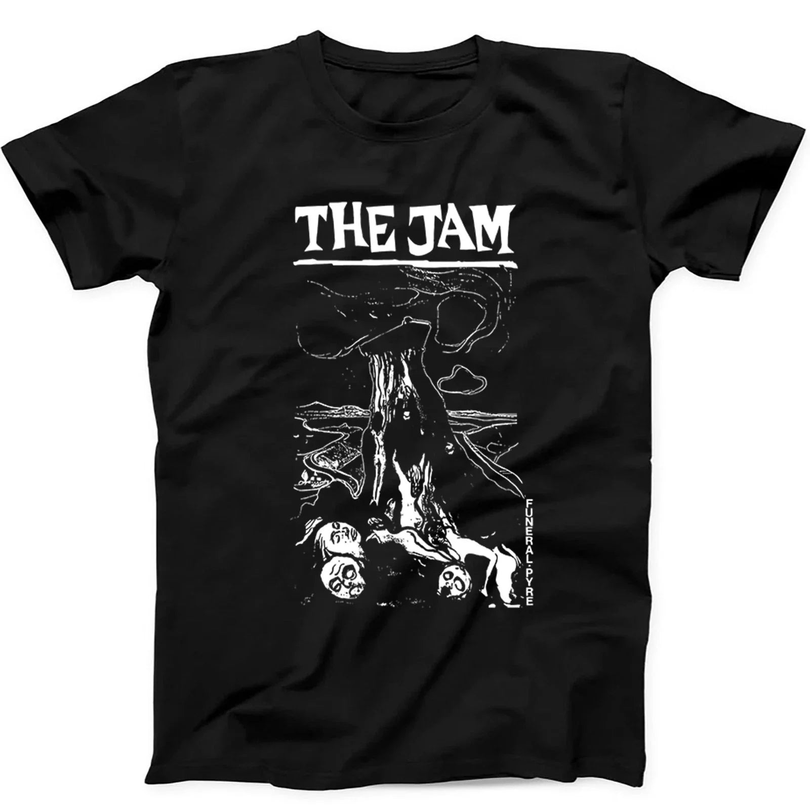 The Jam Funeral Pyre Punk Rock Music  T Shirt Sweatshirt Hoodie 609 Unisex T-shirt, Sweatshirt, Hoodie, Long Sleeve Tee - T-Shirt, Sweatshirt, Hoodie