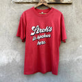 Vintage Stroh's Is Spoken Here Beer Promo Thin & Soft T Shirt 80s Red Fits Large Unisex T-shirt, Sweatshirt, Hoodie, Long Sleeve Tee - T-Shirt, Sweatshirt, Hoodie