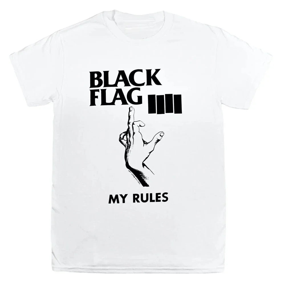 Black Flag Band T-shirt My Rules Art Wahoo Williams Tee SST Records Unisex T-shirt, Sweatshirt, Hoodie, Long Sleeve Tee - T-Shirt, Sweatshirt, Hoodie