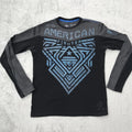 American Fighter Premium Athletics Buckle T Shirt Size M Black Gray Blue Unisex T-shirt, Sweatshirt, Hoodie, Long Sleeve Tee - T-Shirt, Sweatshirt, Hoodie