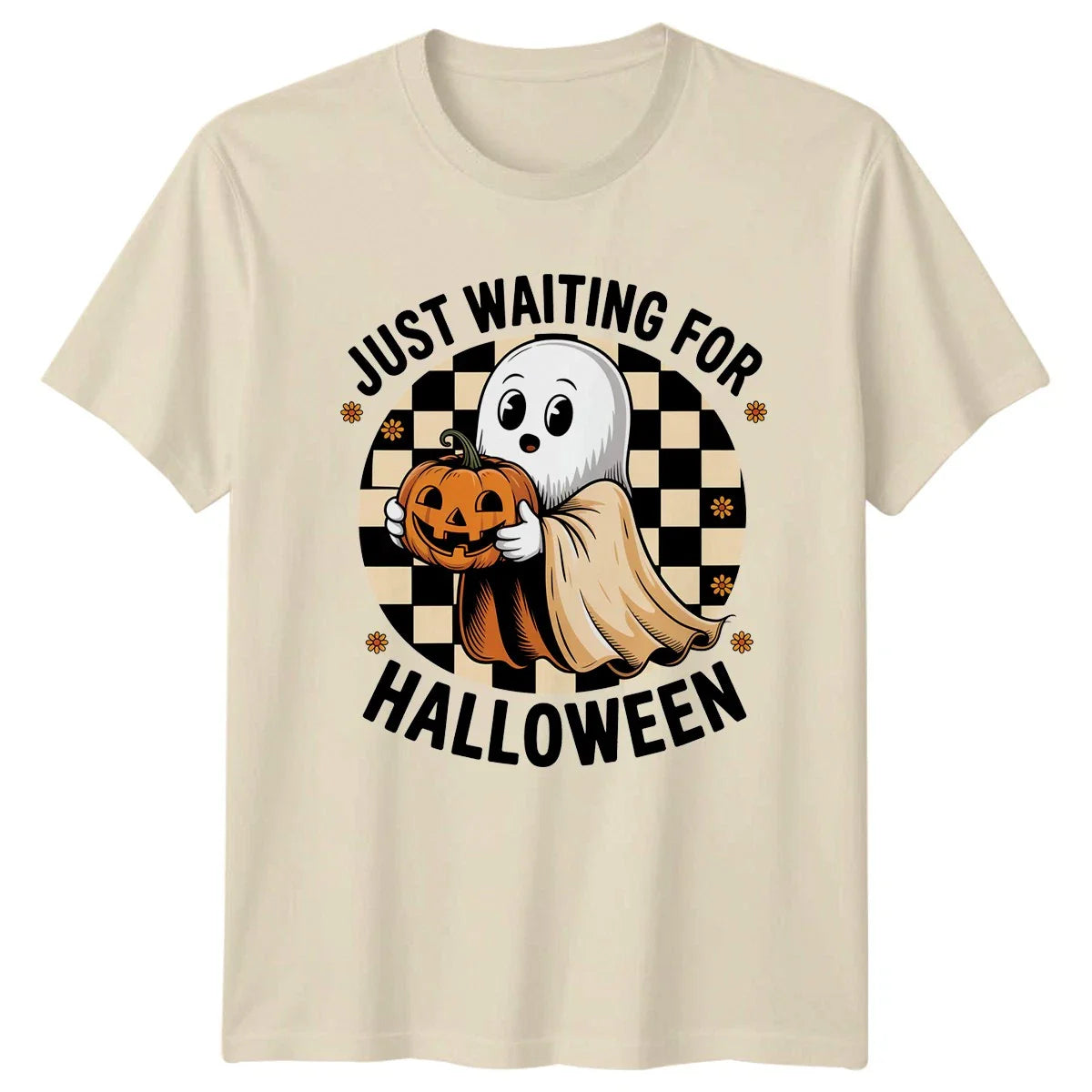 Just Waiting For Halloween Womens T-Shirt Summerween Halloween Gift For Her Unisex T-shirt, Sweatshirt, Hoodie, Long Sleeve Tee - T-Shirt, Sweatshirt, Hoodie