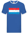 Luxembourg Grunge Style Flag - Mens Ringer - Country Love Live Town City Unisex T-shirt, Sweatshirt, Hoodie, Long Sleeve Tee - T-Shirt, Sweatshirt, Hoodie