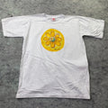 J Quieroz Shirt Mens Medium White Artist Wearable Art Yellow Flower Brazil Unisex T-shirt, Sweatshirt, Hoodie, Long Sleeve Tee - T-Shirt, Sweatshirt, Hoodie
