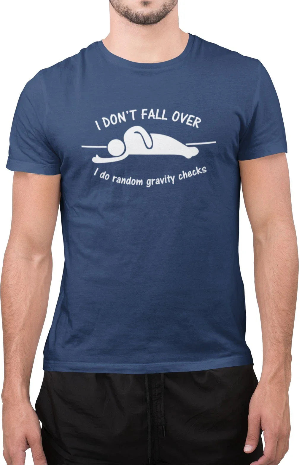 I Don't Fall Over i do Random Gravity Checks Funny Science Geeky Cute T-Shirt Unisex T-shirt, Sweatshirt, Hoodie, Long Sleeve Tee - T-Shirt, Sweatshirt, Hoodie