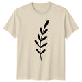Minimalist Botanical Leaf Branch Nature T-Shirt Minimalist Flora Botanical Unisex T-shirt, Sweatshirt, Hoodie, Long Sleeve Tee - T-Shirt, Sweatshirt, Hoodie