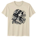 Bohemian Floral Art Womens T-Shirt Boho Aesthetic Fashion Birthday Gift For Her Unisex T-shirt, Sweatshirt, Hoodie, Long Sleeve Tee - T-Shirt, Sweatshirt, Hoodie