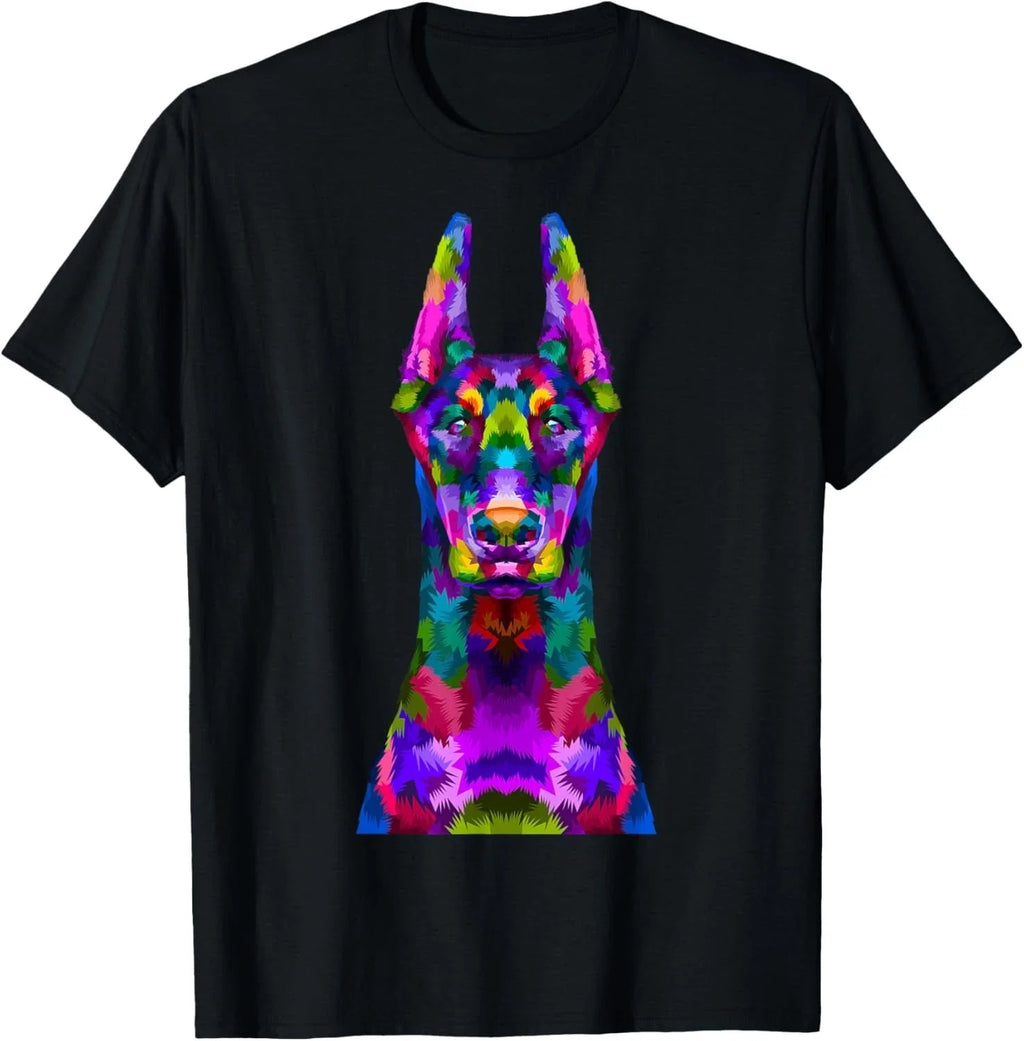 Dobie Doberman Pop Art Portrait For Dog Owners T-Shirt,Black Gift Unisex T-Shirt Unisex T-shirt, Sweatshirt, Hoodie, Long Sleeve Tee - T-Shirt, Sweatshirt, Hoodie