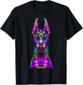 Dobie Doberman Pop Art Portrait For Dog Owners T-Shirt,Black Gift Unisex T-Shirt Unisex T-shirt, Sweatshirt, Hoodie, Long Sleeve Tee - T-Shirt, Sweatshirt, Hoodie