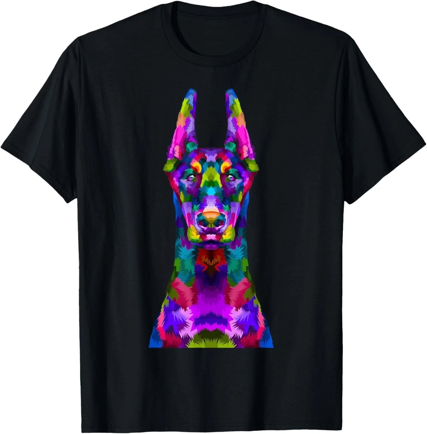 Dobie Doberman Pop Art Portrait For Dog Owners T-Shirt,Black Gift Unisex T-Shirt Unisex T-shirt, Sweatshirt, Hoodie, Long Sleeve Tee - T-Shirt, Sweatshirt, Hoodie
