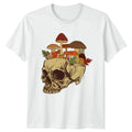Mushroom Skull T-Shirt Forestcore Aesthetic Birthday Gift For Him And Her Unisex T-shirt, Sweatshirt, Hoodie, Long Sleeve Tee - T-Shirt, Sweatshirt, Hoodie