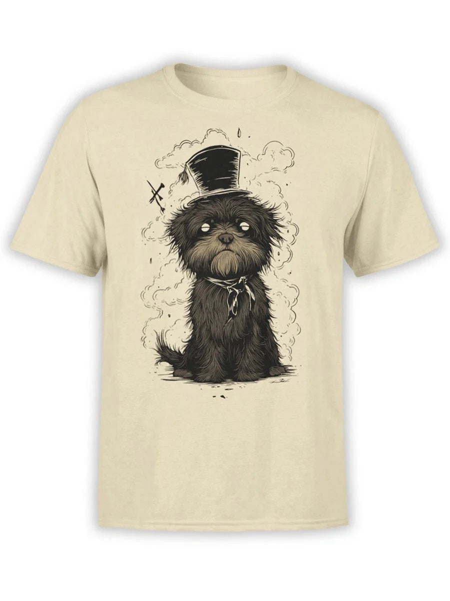FANTUCCI Smoky Paws T-Shirt | Quirky Gothic Dog Tee with Top Hat Style | Unisex Unisex T-shirt, Sweatshirt, Hoodie, Long Sleeve Tee - T-Shirt, Sweatshirt, Hoodie
