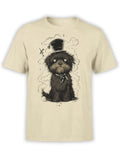 FANTUCCI Smoky Paws T-Shirt | Quirky Gothic Dog Tee with Top Hat Style | Unisex Unisex T-shirt, Sweatshirt, Hoodie, Long Sleeve Tee - T-Shirt, Sweatshirt, Hoodie