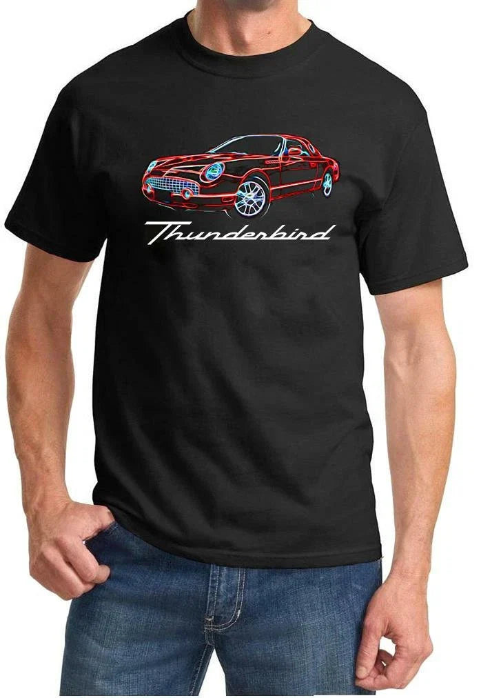 2002-05 Ford Thunderbird Hardtop Classic Neon Design Tshirt NEW Unisex T-shirt, Sweatshirt, Hoodie, Long Sleeve Tee - T-Shirt, Sweatshirt, Hoodie