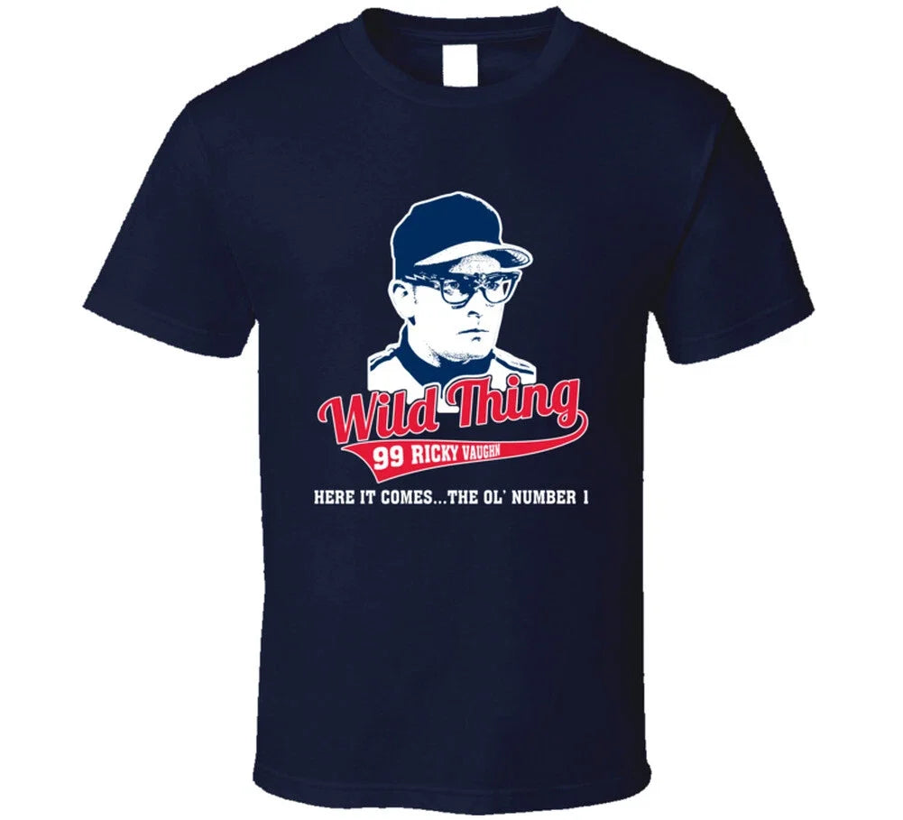 Ricky Vaughn Wild Thing Here It Comes Major League Movie Fan T Shirt Unisex T-shirt, Sweatshirt, Hoodie, Long Sleeve Tee - T-Shirt, Sweatshirt, Hoodie