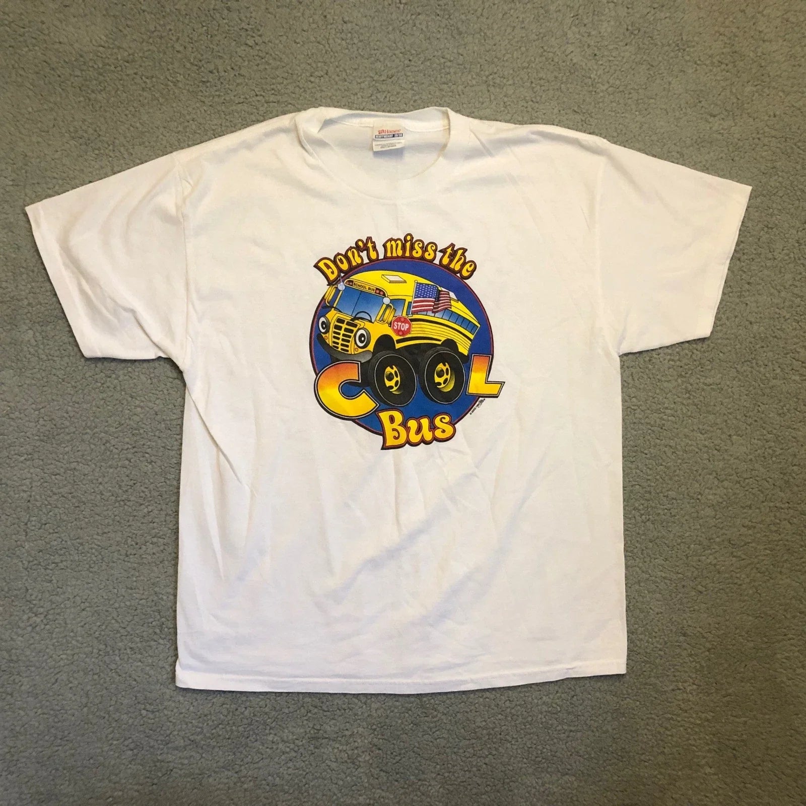 Vintage Hanes 2003 Nelsonville York Bus Rodeo Cool Bus Graphic T-Shirt Mens L Unisex T-shirt, Sweatshirt, Hoodie, Long Sleeve Tee - T-Shirt, Sweatshirt, Hoodie