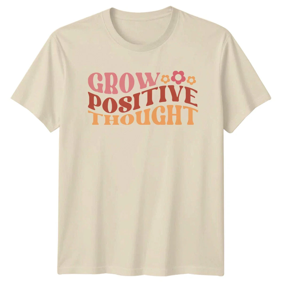 Grow Positive Thought T-Shirt Retro Aesthetic Birthday Gift For Him And Her Unisex T-shirt, Sweatshirt, Hoodie, Long Sleeve Tee - T-Shirt, Sweatshirt, Hoodie