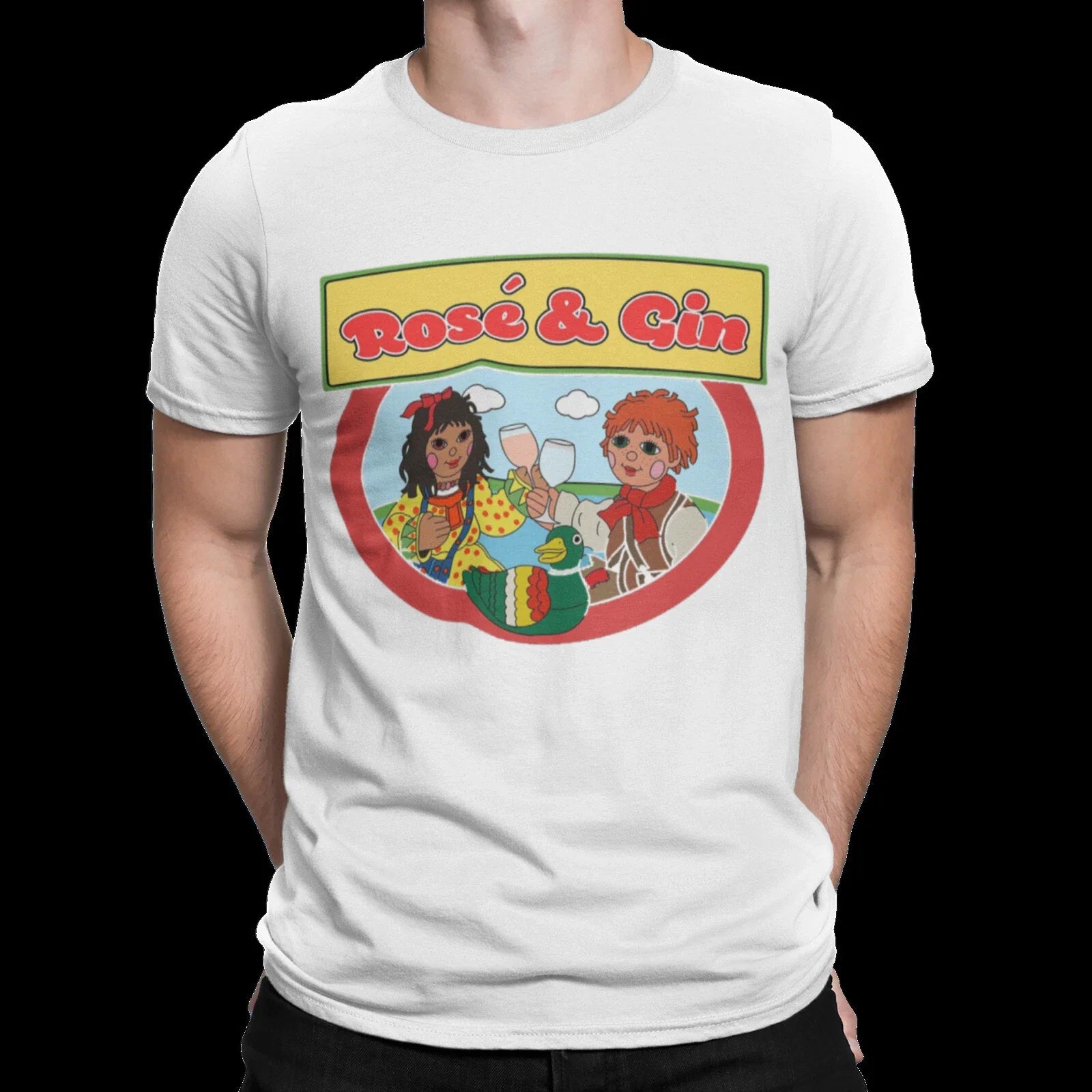 film movie funny novelty cartoon birthday stag do t shirt for rose and gin fans Unisex T-shirt, Sweatshirt, Hoodie, Long Sleeve Tee - T-Shirt, Sweatshirt, Hoodie