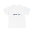 mesmerising tee | script text graphic, minimalist white t-shirt Unisex T-shirt, Sweatshirt, Hoodie, Long Sleeve Tee - T-Shirt, Sweatshirt, Hoodie