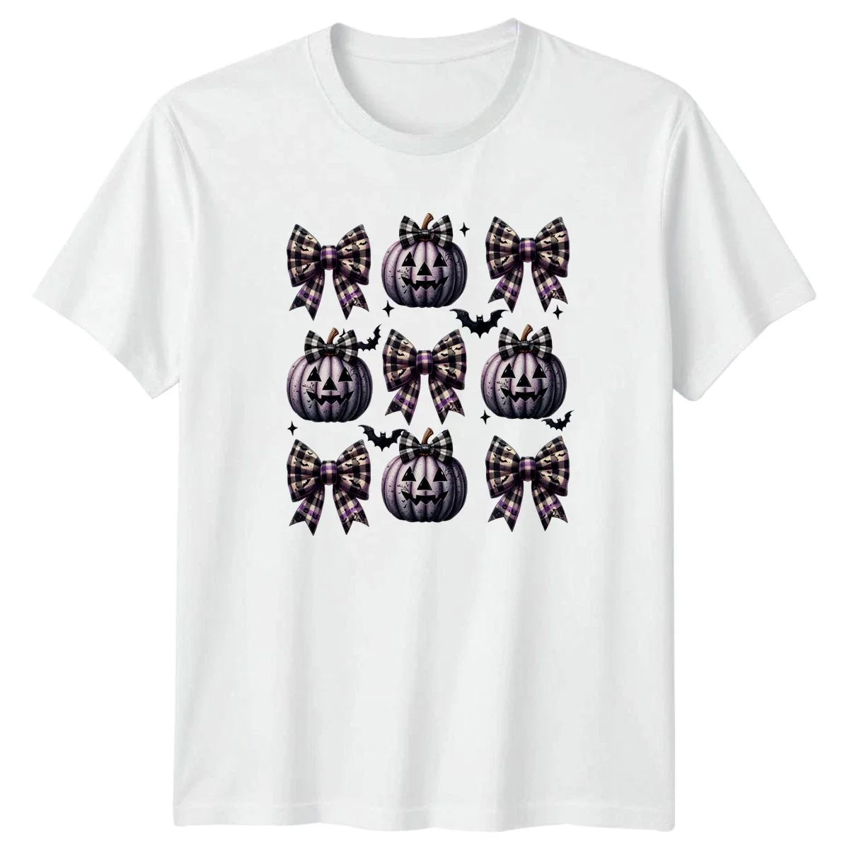 Coquette Pumpkin Bows Womens T-Shirt Coquette Aesthetic Halloween Gift For Her Unisex T-shirt, Sweatshirt, Hoodie, Long Sleeve Tee - T-Shirt, Sweatshirt, Hoodie
