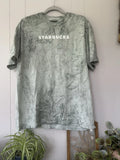 Starbucks Logo Soft Weave T-Shirt Mens Tie Dye Tee XL Cotton Gray Green Tee Unisex T-shirt, Sweatshirt, Hoodie, Long Sleeve Tee - T-Shirt, Sweatshirt, Hoodie