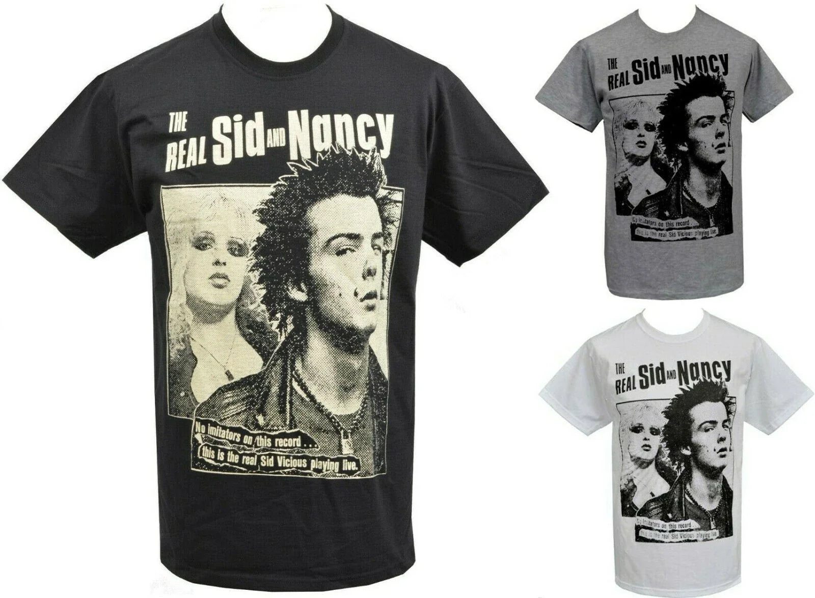 Mens PUNK T-Shirt The Real SID VICIOUS & NANCY English Punk Rockers 1977 ROCK Unisex T-shirt, Sweatshirt, Hoodie, Long Sleeve Tee - T-Shirt, Sweatshirt, Hoodie