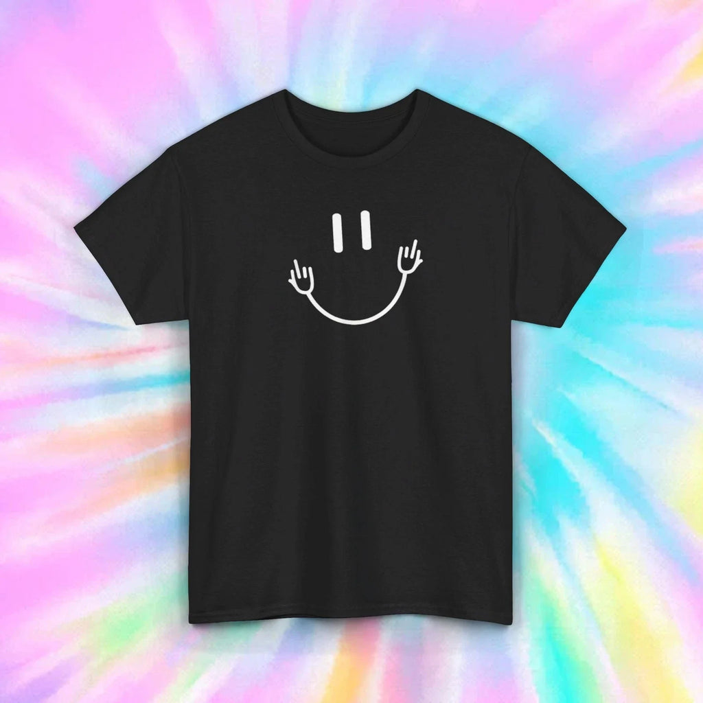 Sarcastic Smiley Face Shirt | Funny Graphic | Anti-Social Statement Tee Unisex T-shirt, Sweatshirt, Hoodie, Long Sleeve Tee - T-Shirt, Sweatshirt, Hoodie