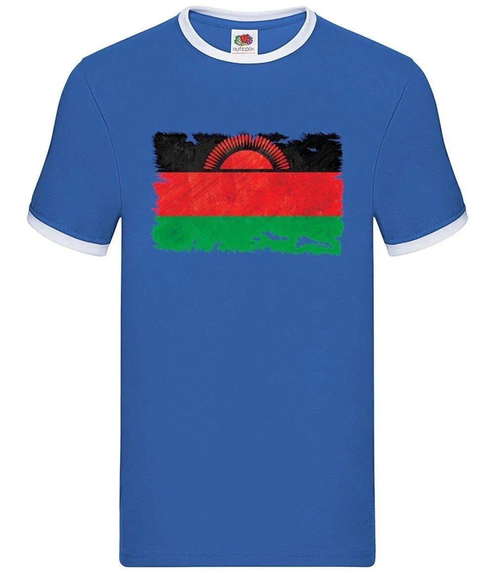Malawi Grunge Flag Style - Men Ringtone - From Malawi Africa Country Travel Unisex T-shirt, Sweatshirt, Hoodie, Long Sleeve Tee - T-Shirt, Sweatshirt, Hoodie