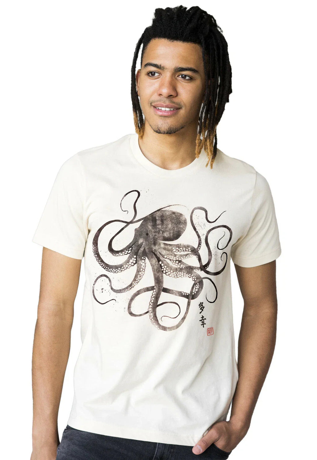 Octopus Japanese Art Calligraphy T Shirt Anime Manga Japan Tokyo Mens Womens Tee Unisex T-shirt, Sweatshirt, Hoodie, Long Sleeve Tee - T-Shirt, Sweatshirt, Hoodie