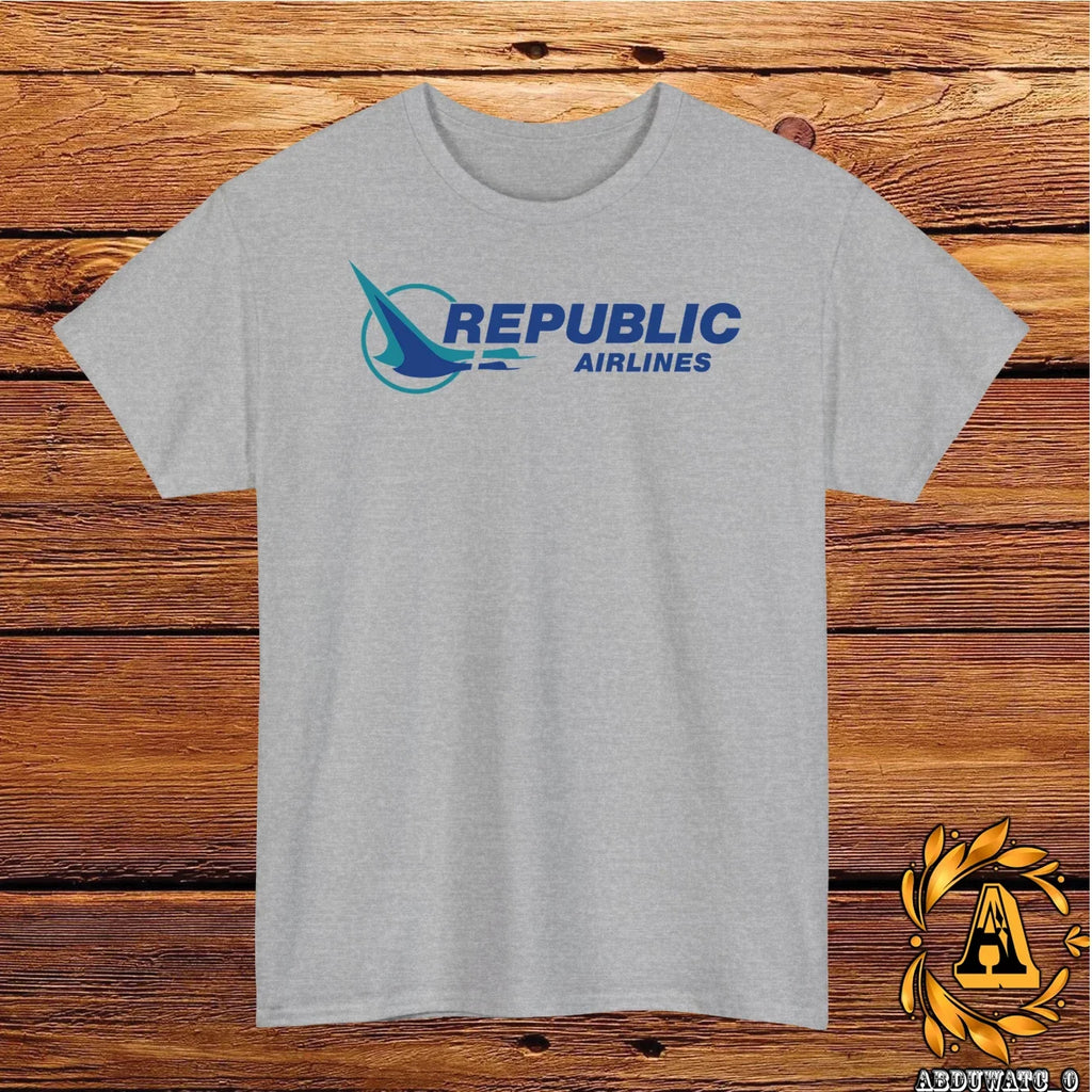 Republic Airlines Logo T-Shirt Black/Grey/White/Navy/Red/Light Blue S-5XL Unisex T-shirt, Sweatshirt, Hoodie, Long Sleeve Tee - T-Shirt, Sweatshirt, Hoodie