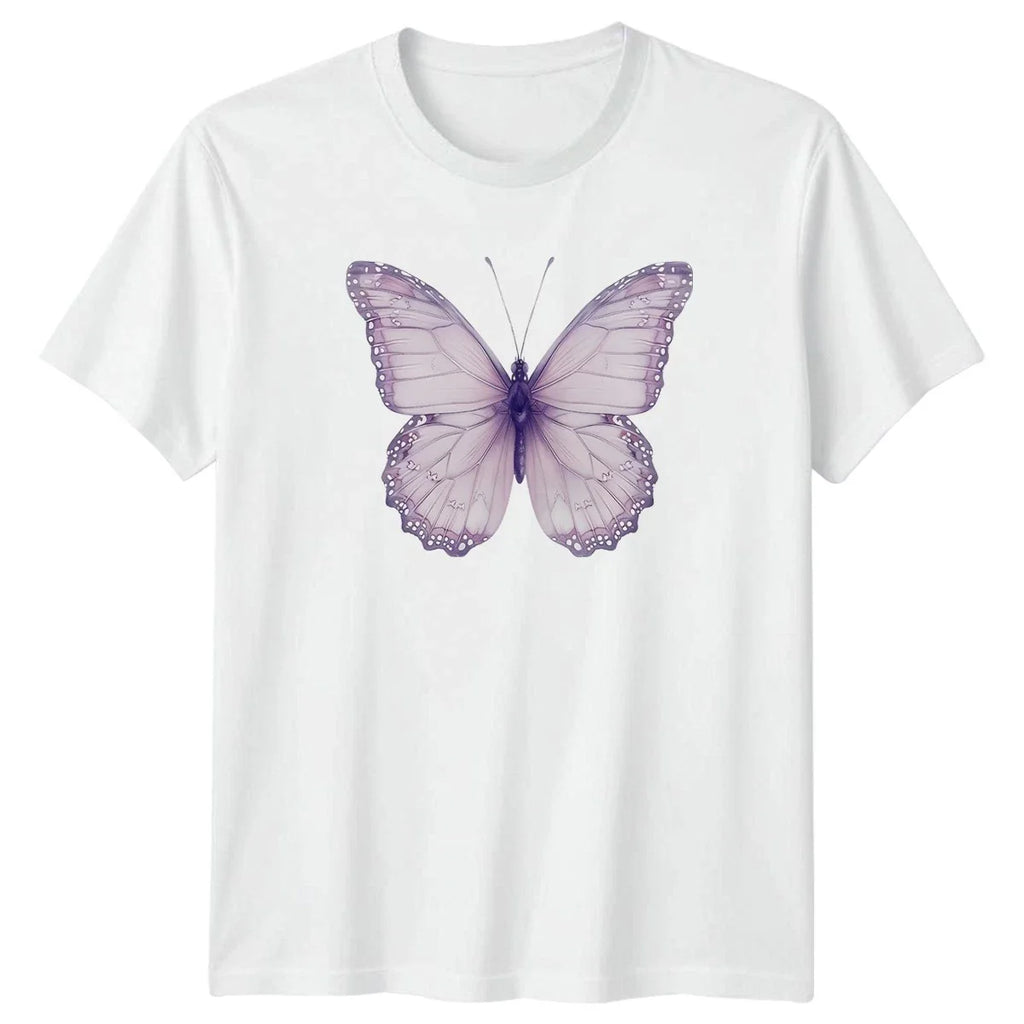 Purple Pastel Watercolor Butterfly Aesthetic Womens T-Shirt Butterflies Unisex T-shirt, Sweatshirt, Hoodie, Long Sleeve Tee - T-Shirt, Sweatshirt, Hoodie