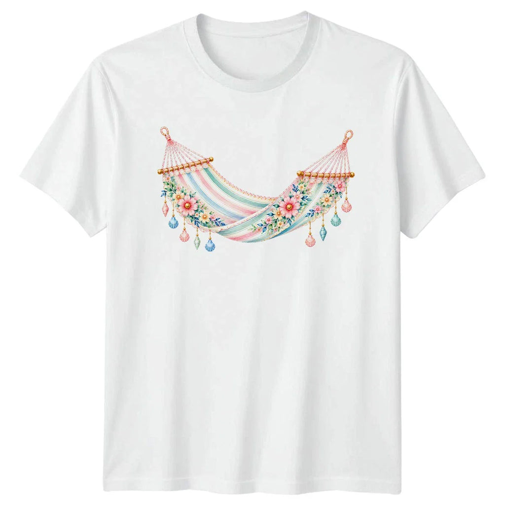 Preppy Coastal Hammock Womens T-Shirt Preppy Aesthetic Coastal Birthday Gift Unisex T-shirt, Sweatshirt, Hoodie, Long Sleeve Tee - T-Shirt, Sweatshirt, Hoodie